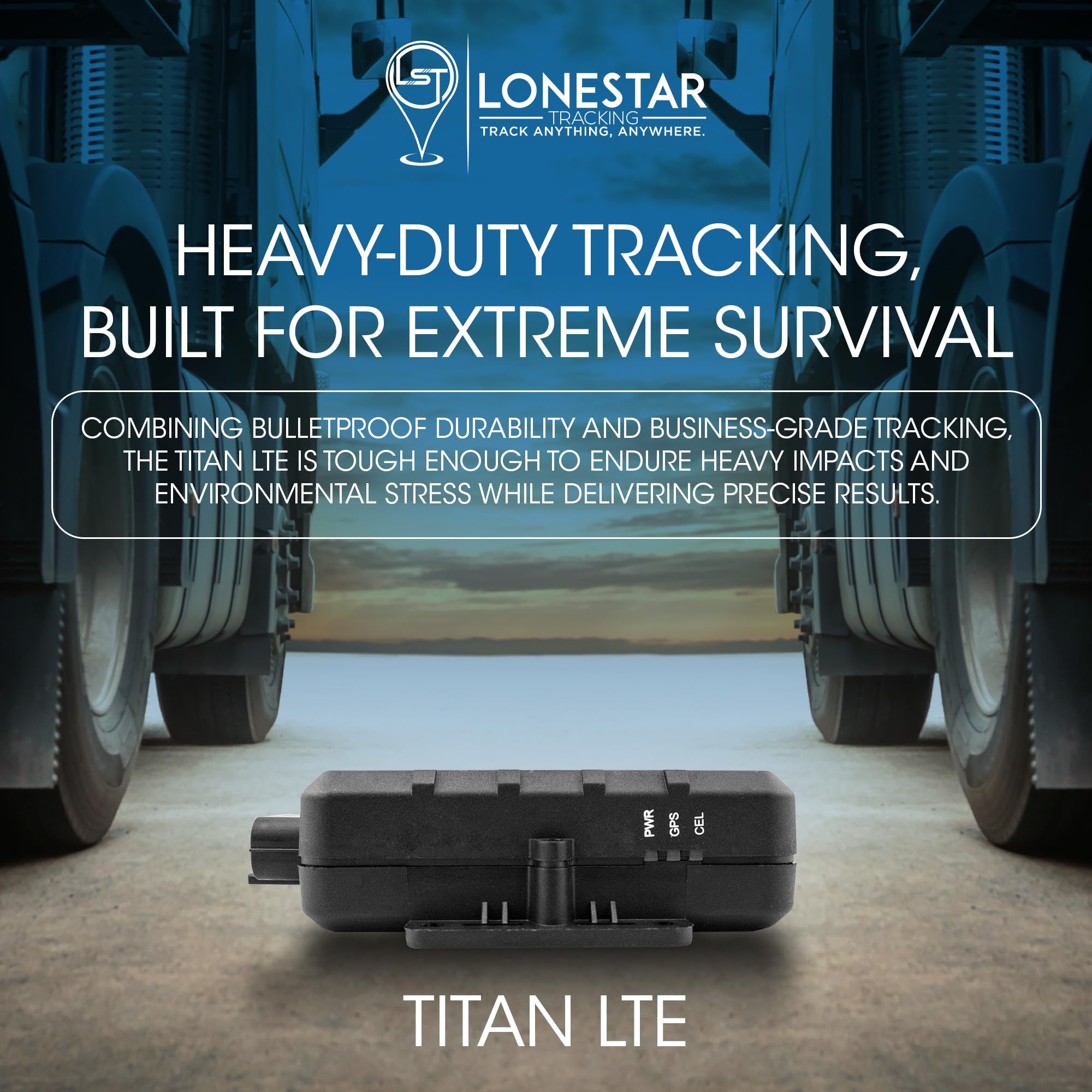 LoneStar Tracking GPS Tracker: Titan LTE 4G/5G Hidden Car GPS Device - Anti-Theft Vehicle Security for Cars, Fleet, Trucks & Assets with Real-Time Location Tracking (Subscription Required) | Perfect for Personal Vehicles, Business Fleets & Asset Protection
