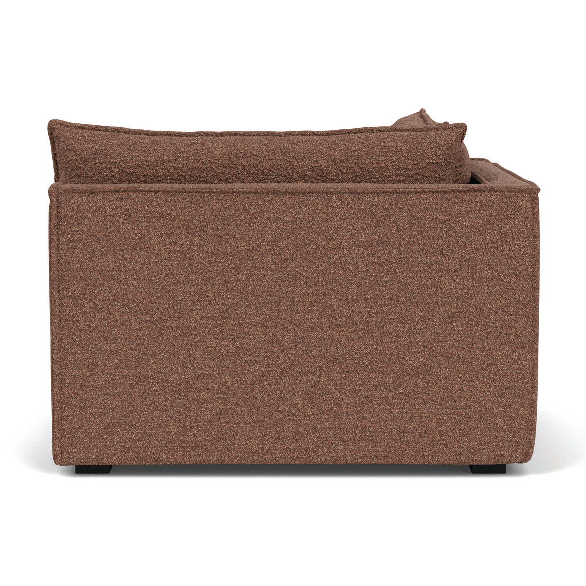 Daphne Boucle 1-Seater Left Corner Modular Sofa - Modern L-Shaped Sectional Couch for Small Spaces, Living Room & Apartment Decor