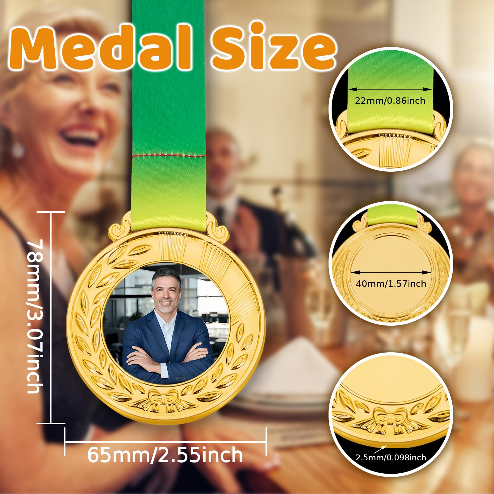Funny Boss Day Gifts for Women & Men - Custom Gold Medals for Awards & Retirement