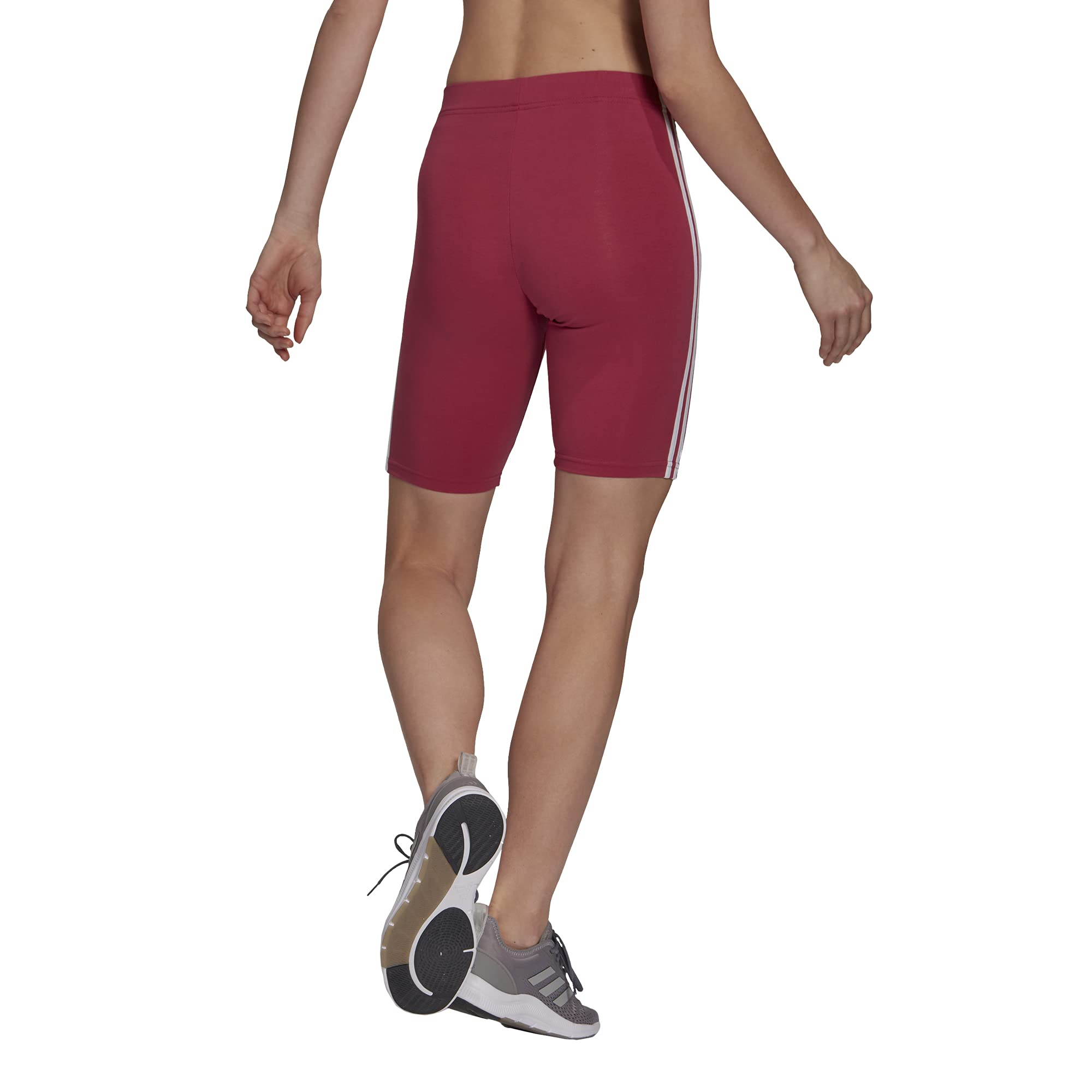 Adidas Women's Essentials Bike Shorts - High Waisted Workout Shorts for Running, Yoga & Gym - Breathable & Comfortable Activewear