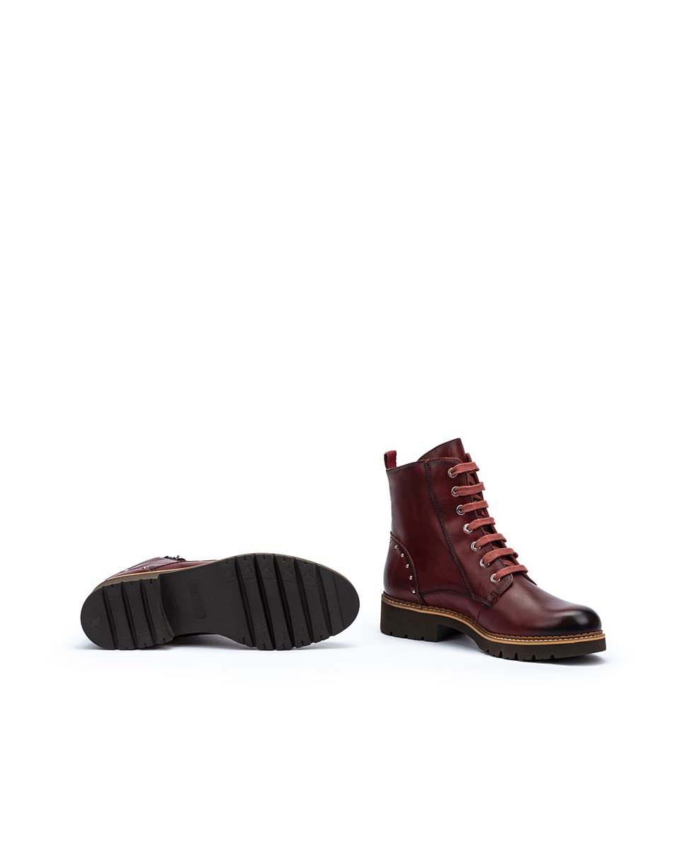 PIKOLINOS Women's Leather Flat Ankle Boots - Comfortable Casual Shoes for Walking, Work & Everyday Wear