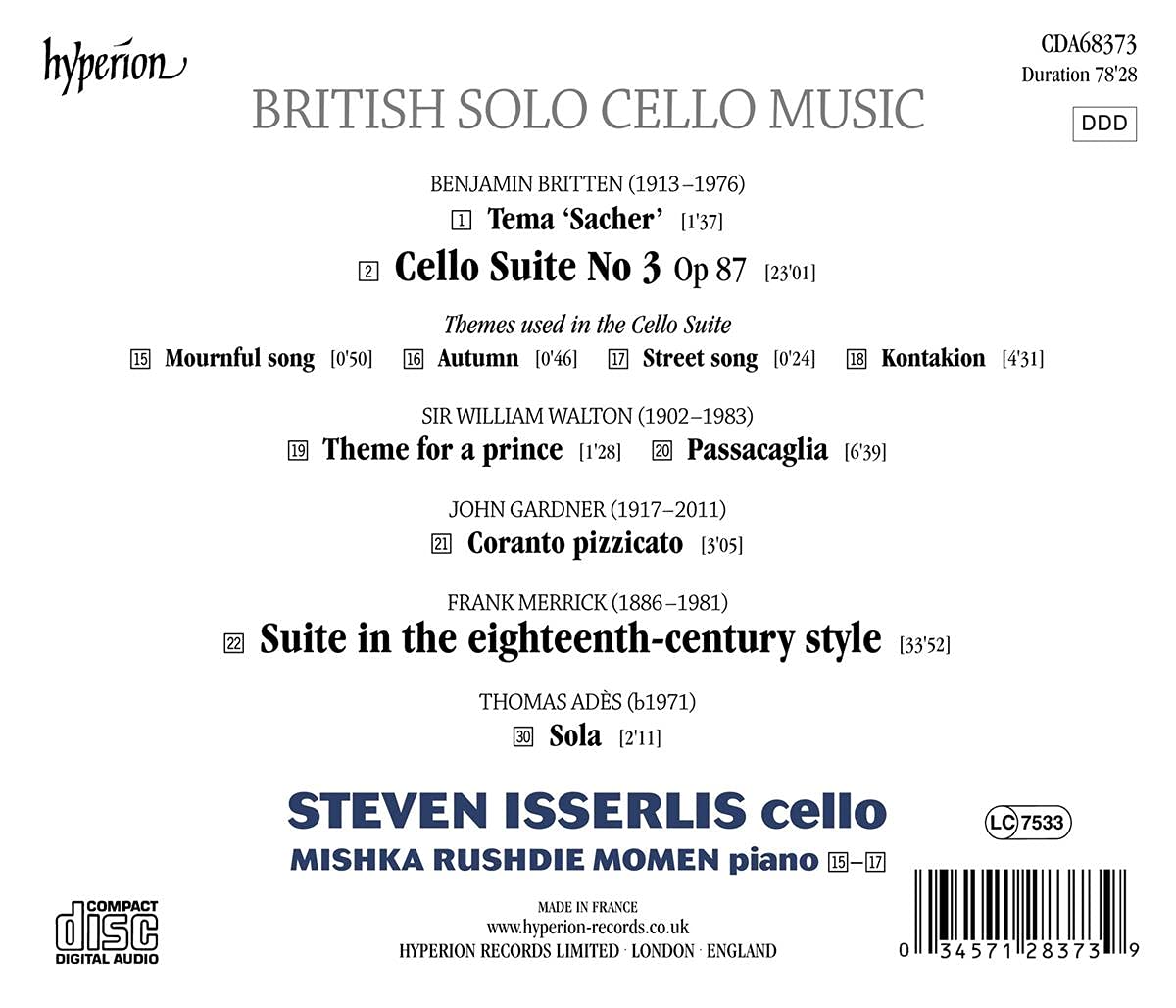 British Solo Cello Music - Classical Cello Pieces for Practice & Performance | Perfect for Musicians, Students & Cello Enthusiasts