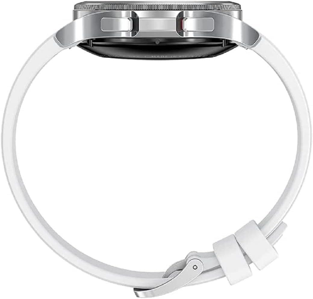 SAMSUNG Galaxy Watch 4 Classic 42mm Smartwatch (Black) with Bonus Band - ECG Monitor, Fitness & Sleep Tracker, GPS, Fall Detection, Bluetooth - US Version (Silver) | Perfect for Running, Workouts & Health Monitoring