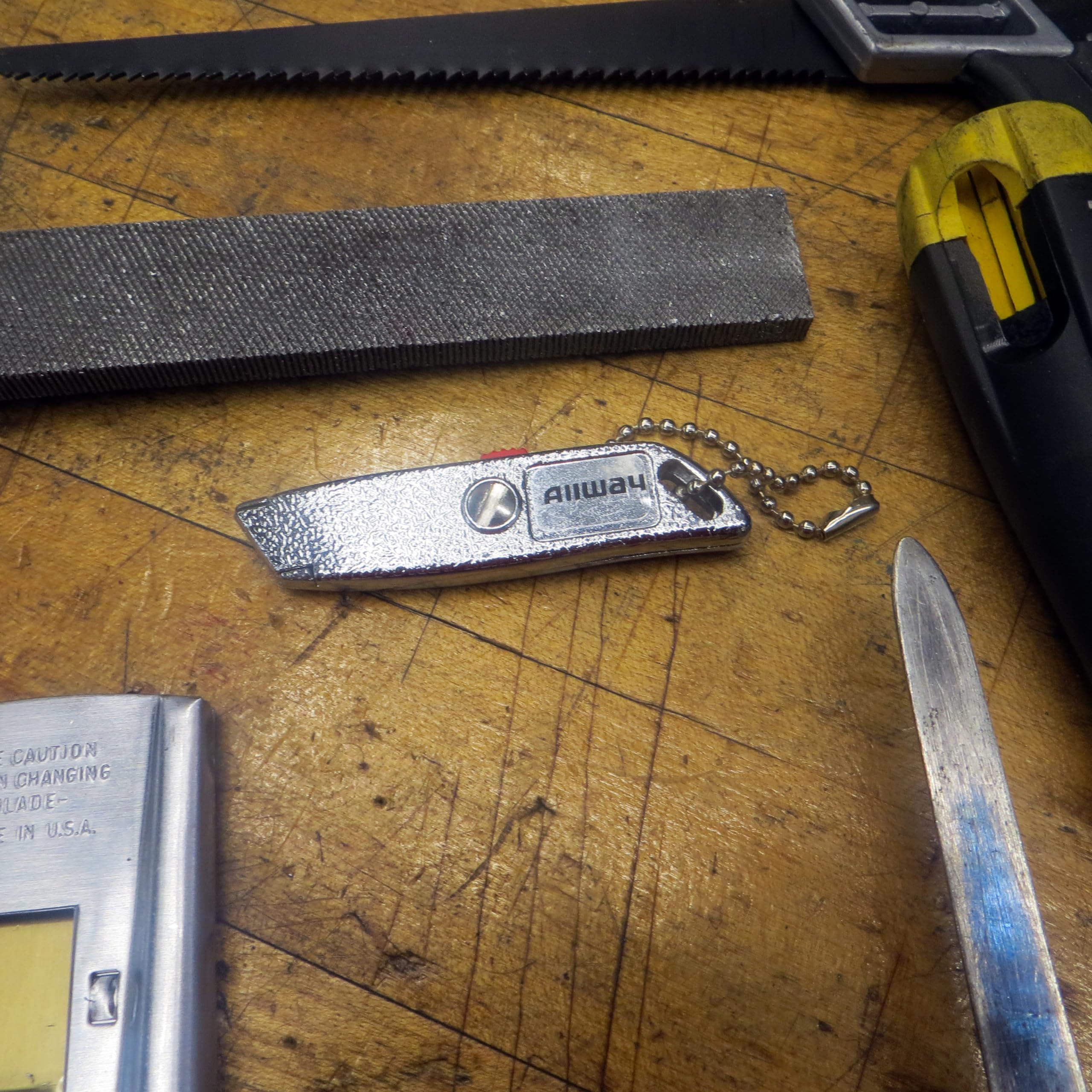ALLWAY MK4 Chromed Die-Cast Retractable Utility Knife with 2-1/2