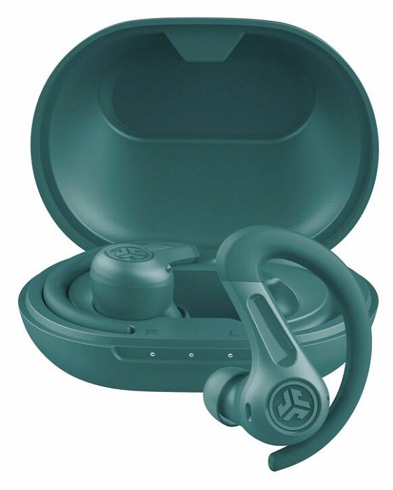 JLab JBuds Sport ANC 4 True Wireless Earbuds - Bluetooth 5.3, Active Noise Cancelling, IP55 Waterproof, 32H Playtime (Black/Blue/Red) | Perfect for Gym, Running & Outdoor Sports