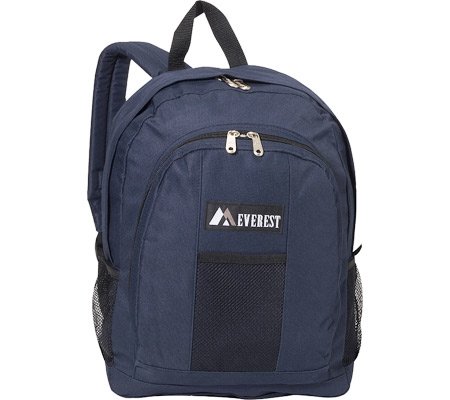 Everest 2-Pack Waterproof Hiking Backpack with Front & Side Pockets - Navy Blue - Durable Travel Backpack for Camping, Hiking & Outdoor Adventures