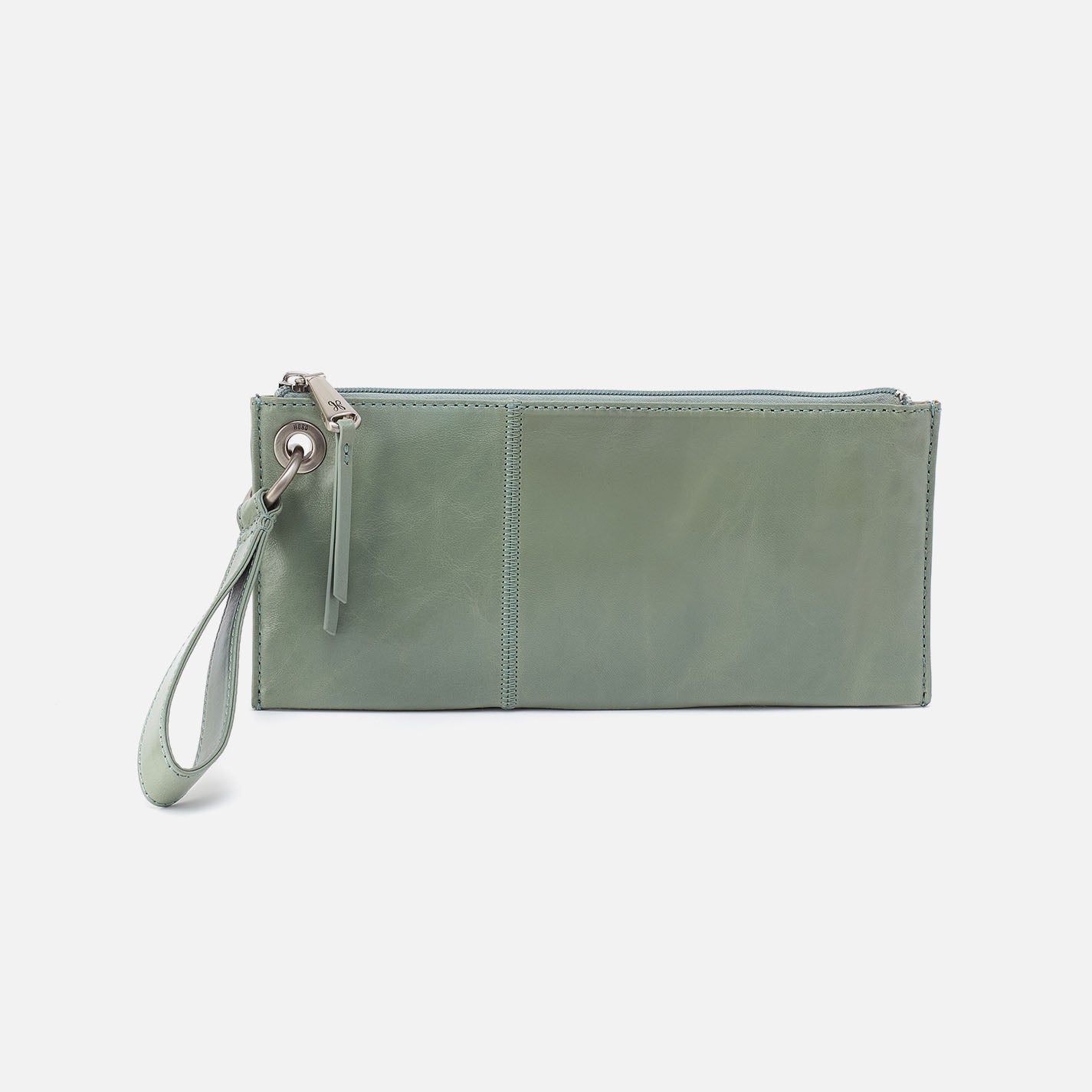 Vida Polished Leather Wristlet - Elegant Jade Clutch for Women | Perfect for Evening Parties, Weddings & Special Occasions