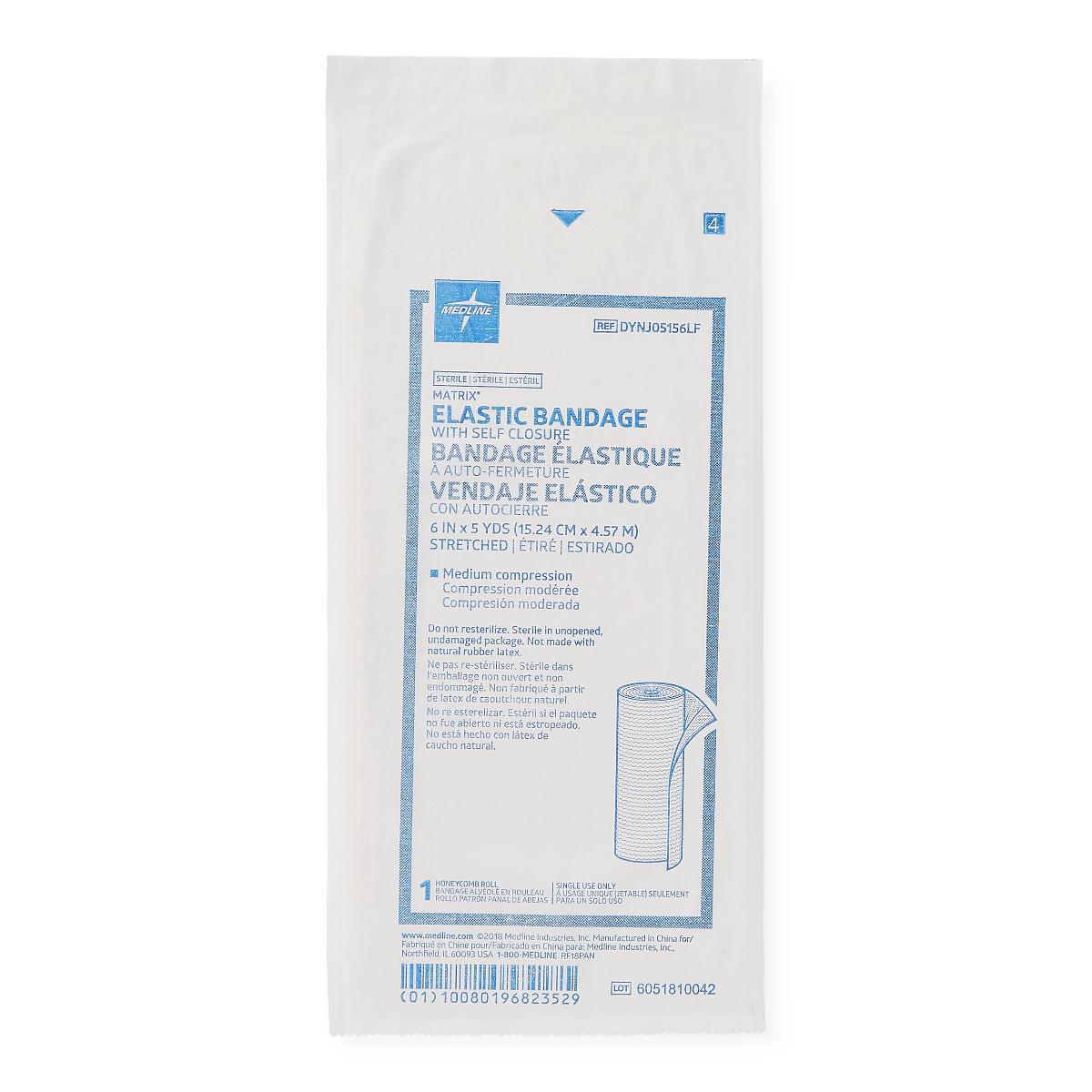 Matrix Elastic Bandages - 6 Inches x 5 Yards, Self-Adhesive Compression Wrap for Sports Injuries, Sprains & Recovery - Ideal for Athletes, First Aid Kits & Medical Use