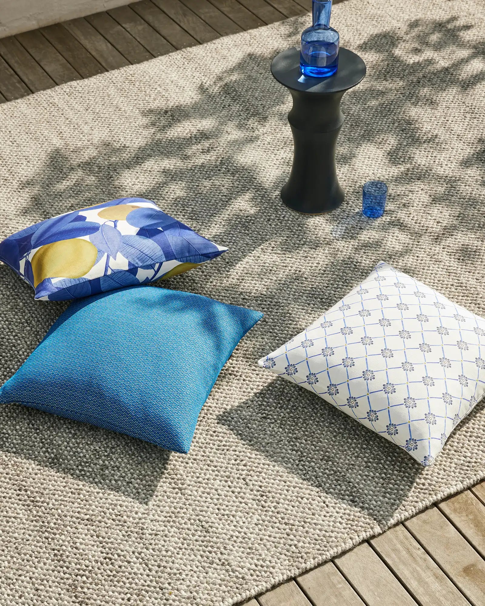 Elba Cushion Ocean - Premium Waterproof Outdoor Seat Cushion for Patio, Poolside, Boat & Beach - Comfortable & Durable Furniture Accessory