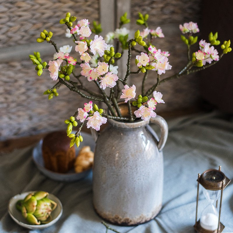 Cherry Blossom Sakura Artificial Flowers - Creative Floral Arrangement for Home Decoration, Unique Fake Flowers for Bedroom, Living Room & Office Decor