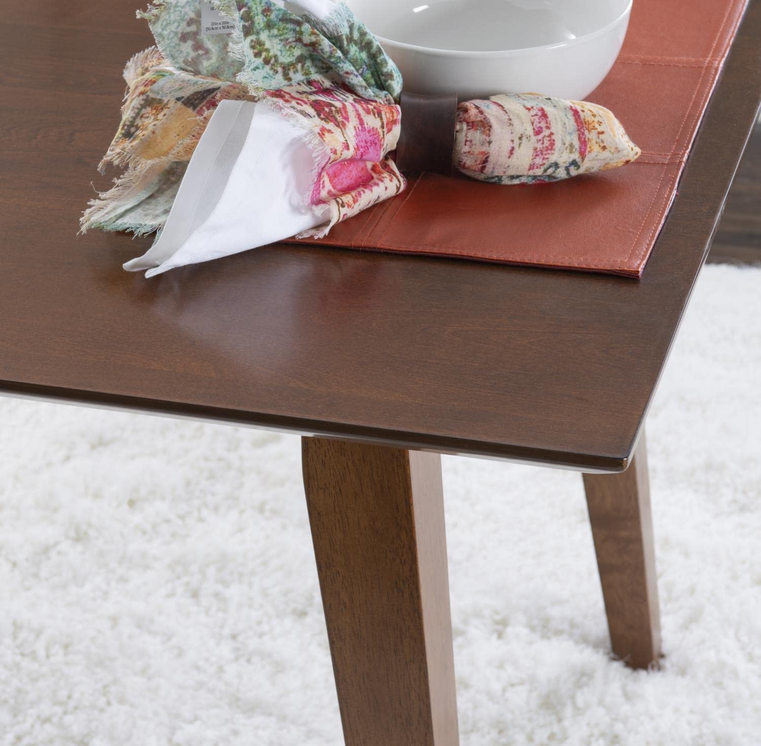 Powell Furniture Cadence Dining Table - 42 Inch Round Brown Wood Kitchen Table for Dining Room, Breakfast Nook & Small Spaces