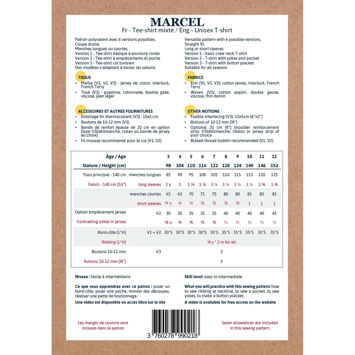 Stylish Marcel Pattern T-Shirt for Kids Ages 3-12 | Trendy Graphic Tees for School, Play & Everyday Wear