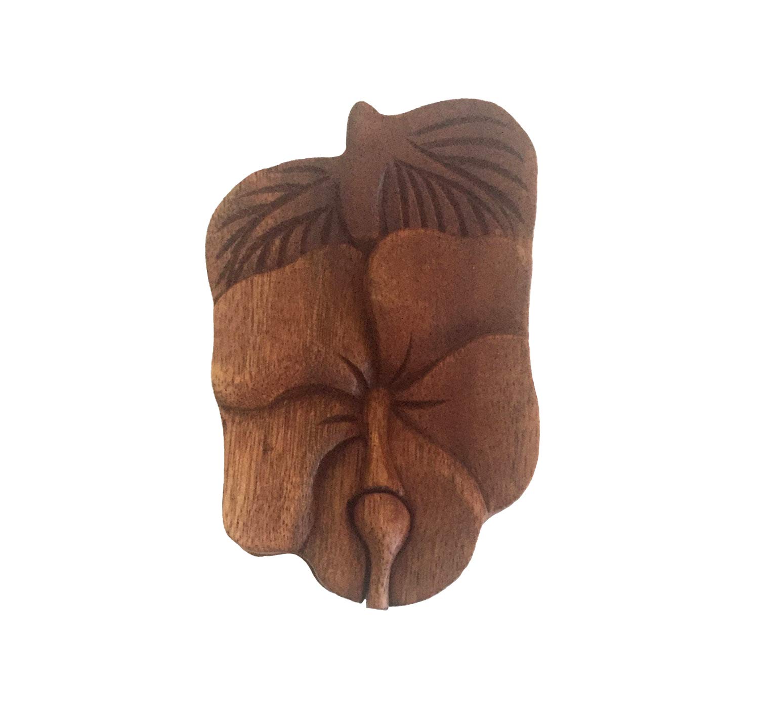 OMA Sunflower Trinket Jewelry Storage Box - Handcrafted Wooden Carved Box with Hidden Secret Compartment | Perfect for Organizing Rings, Necklaces & Small Keepsakes at Home or Travel