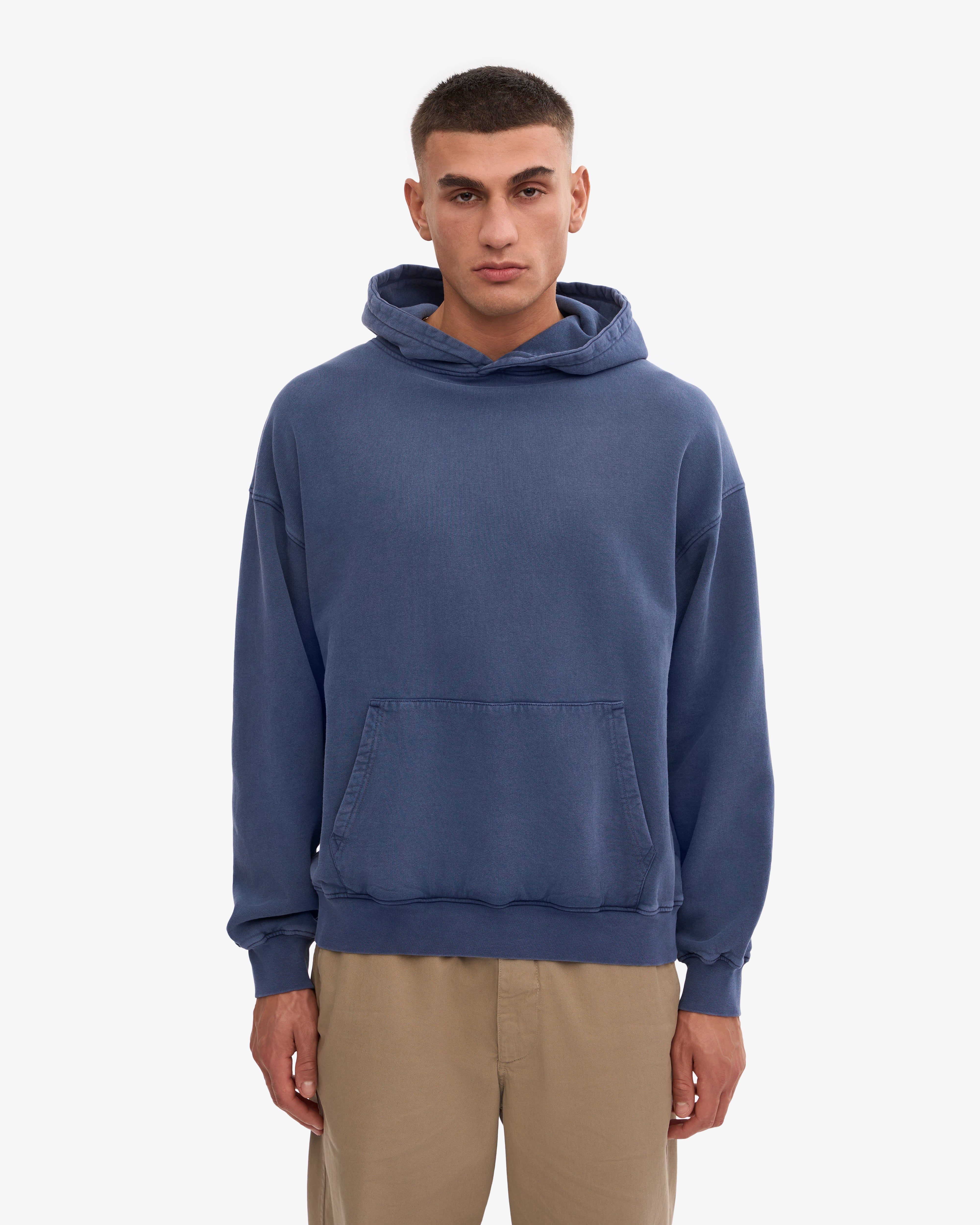 Organic Oversized Hoodie - Neptune Blue | Soft & Comfortable Unisex Pullover for Men & Women | Perfect for Casual Wear, Lounging & Outdoor Activities