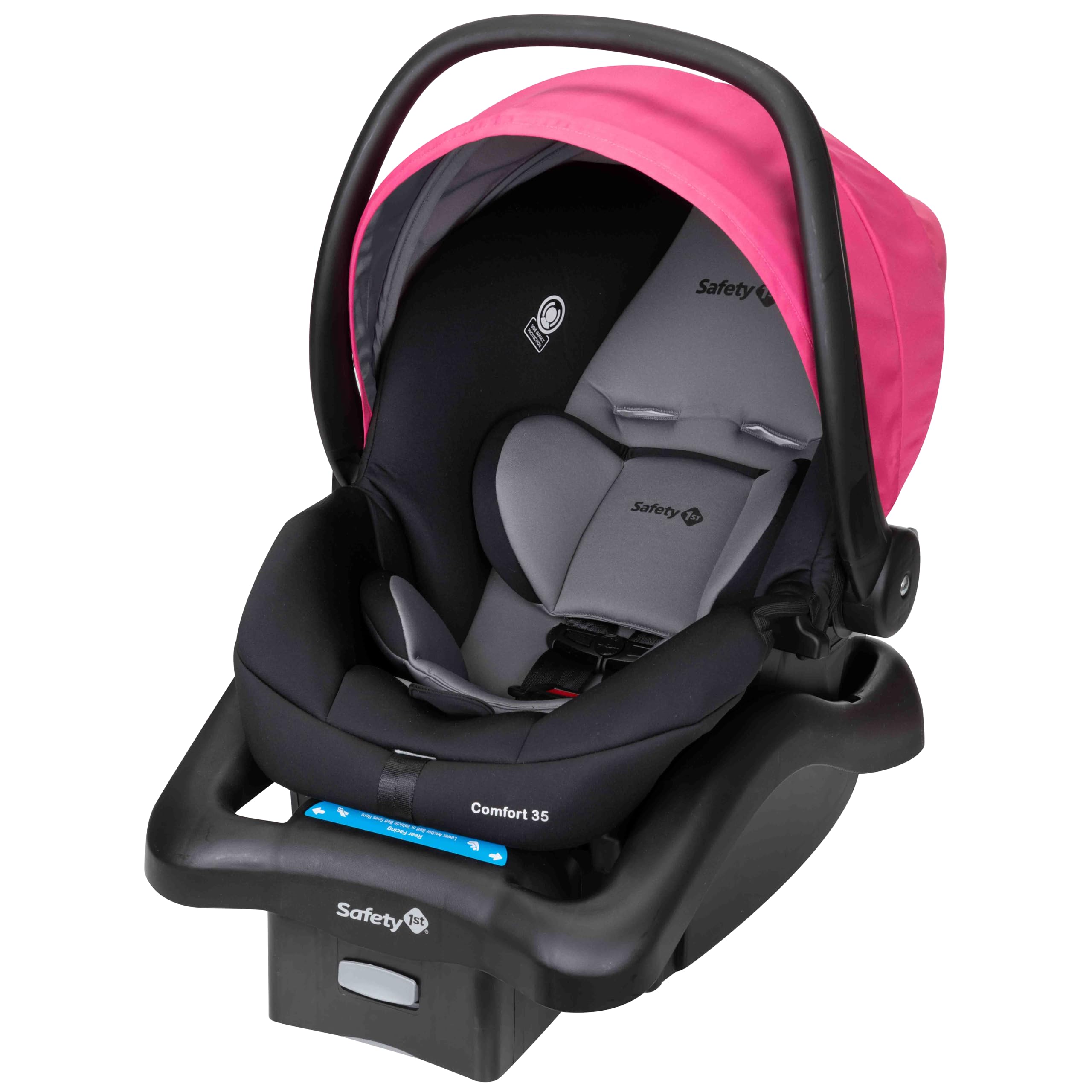 Safety 1st Comfort 35 Infant Car Seat - Pink Streak | Rear-Facing Baby Car Seat with 5-Point Harness | Perfect for Newborns & Infants 4-35 lbs | Ideal for Travel, Shopping & Daily Commutes