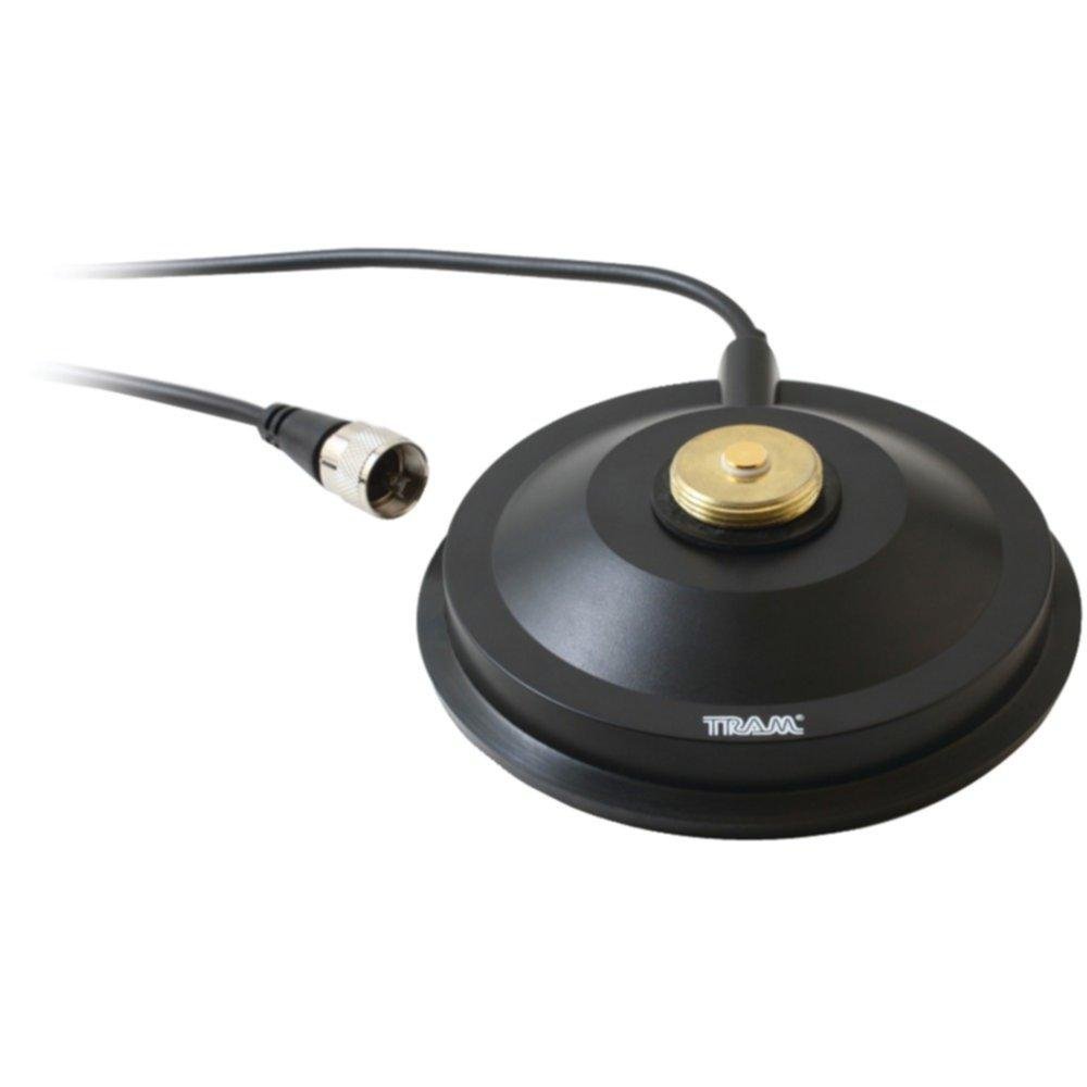 TRAM 1265R NMO 5 Magnet Antenna Mount with Soft Rubber Boot - 17ft RG58 Cable & PL-259 Connector for CB/Ham Radio - Durable Car, Truck, RV Installation Accessory