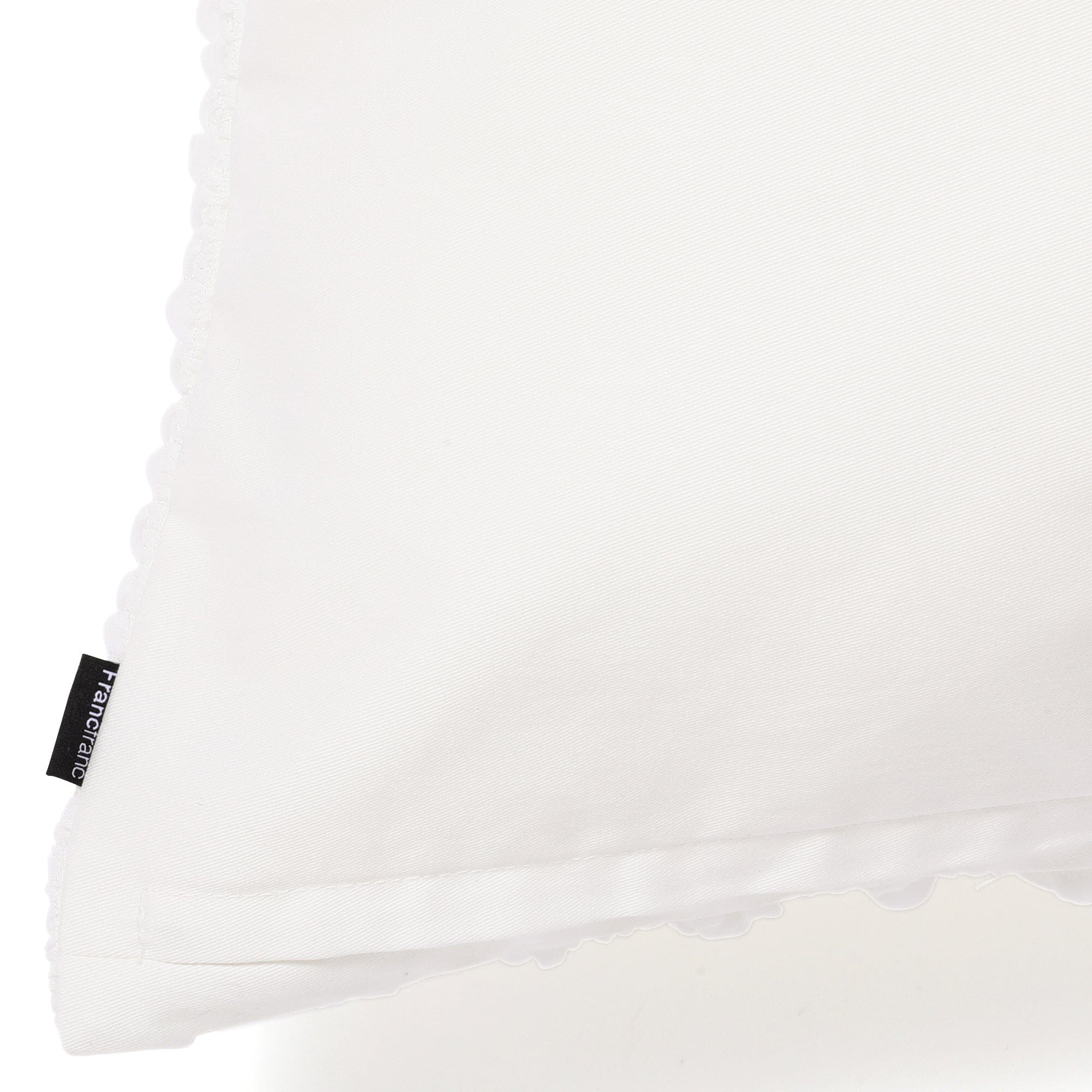 100% White Chiffon Gather Cushion Cover - Elegant Home Decor for Sofa, Bed & Living Room