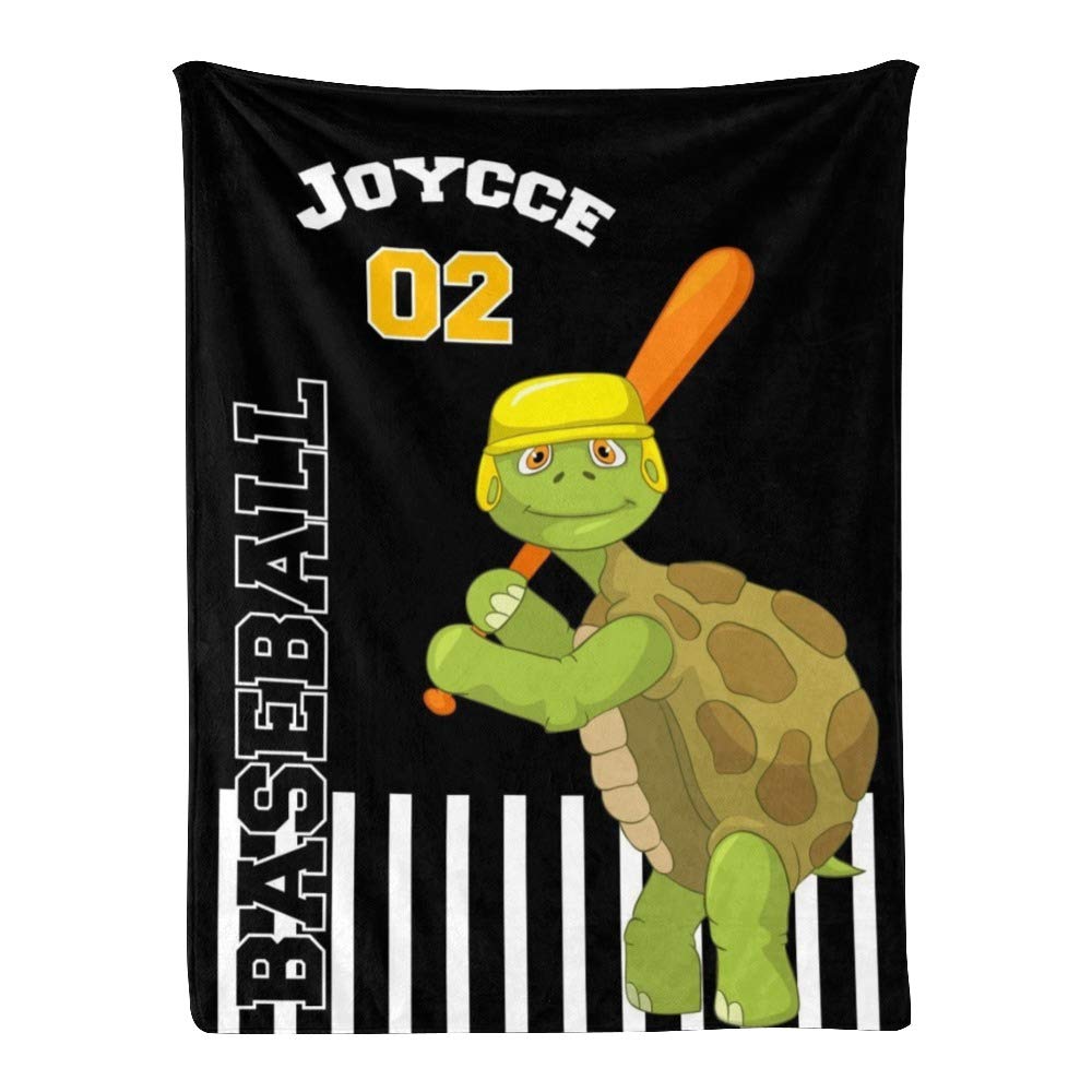 Personalized Baseball Blanket with Names - Custom Throw Blanket for Boys, Girls & Adults - 50
