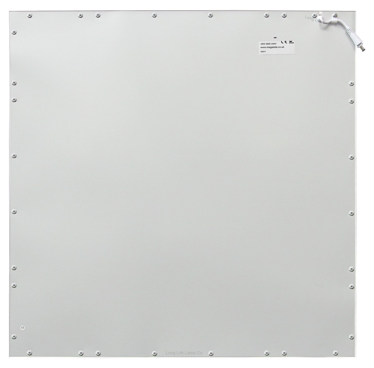 48W Dimmable LED Ceiling Panel 600x600 - Cool White 6500K Recessed Suspended Light for Office & Home