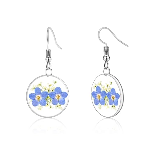 forget me not-Round-Silver