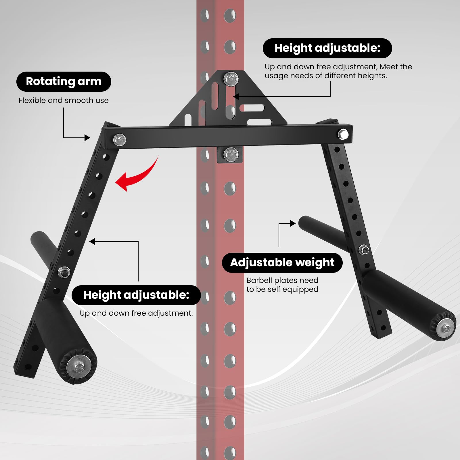 Lateral Raise Attachment - Standing Shoulder Press Machine for Strength Training | Home Gym Equipment for Shoulder Workouts & Upper Body Fitness