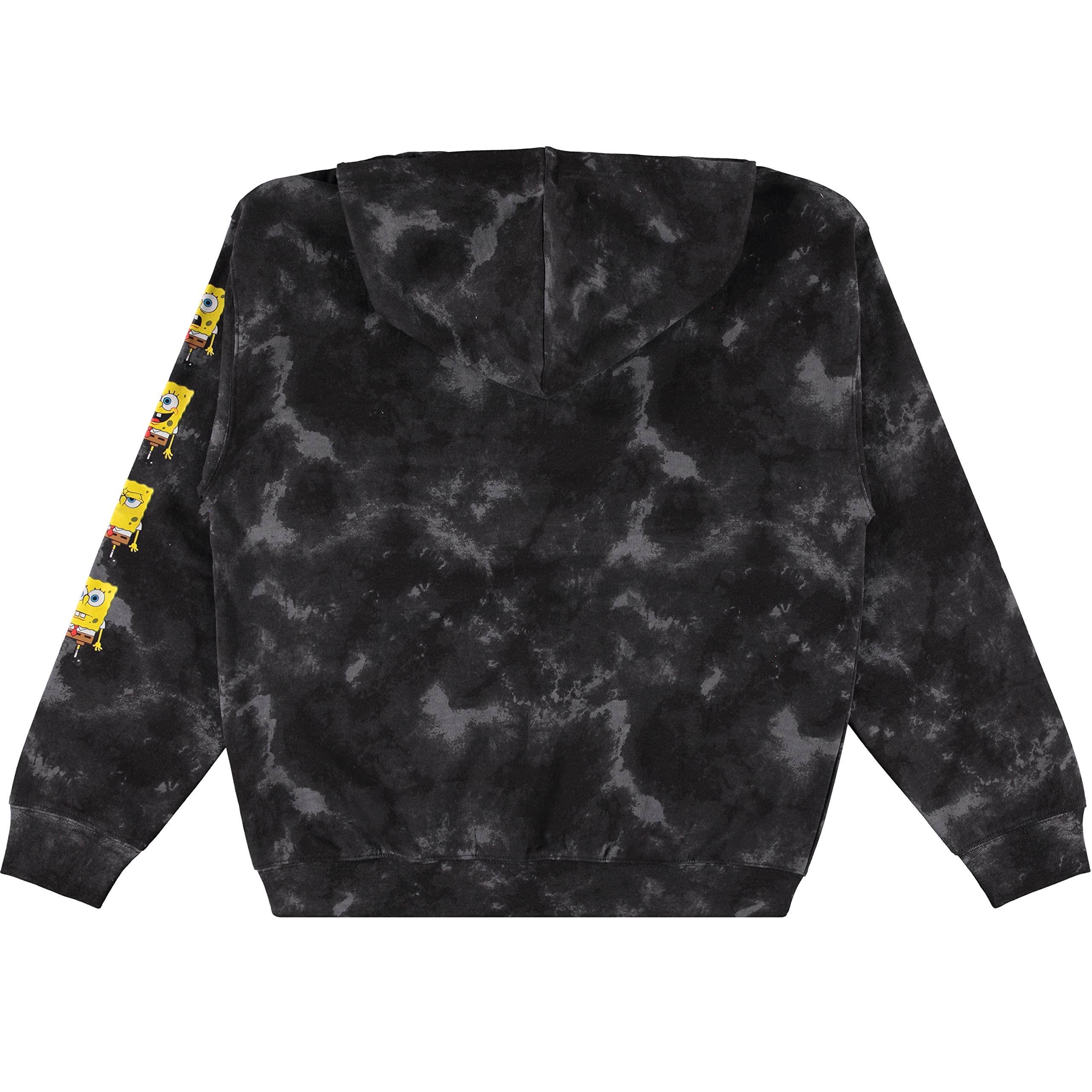 Men's SpongeBob SquarePants Tie-Dye Hoodie - SpongeBob, Patrick & Krusty Krab Graphic Sweatshirt | Casual Wear, Cosplay & Gift for Fans