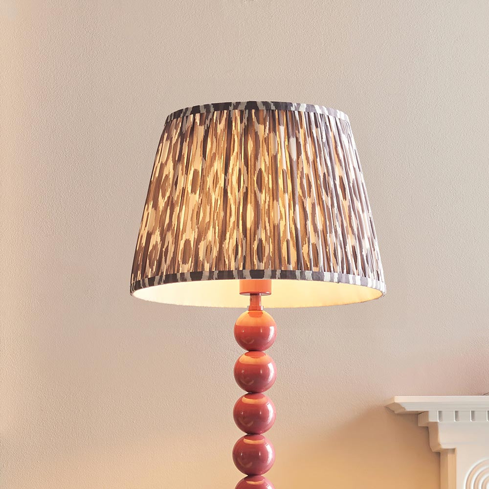 Auralis Ikat Floor Lamp with E27 Socket - Modern Handwoven Design for Living Room, Bedroom & Office Lighting