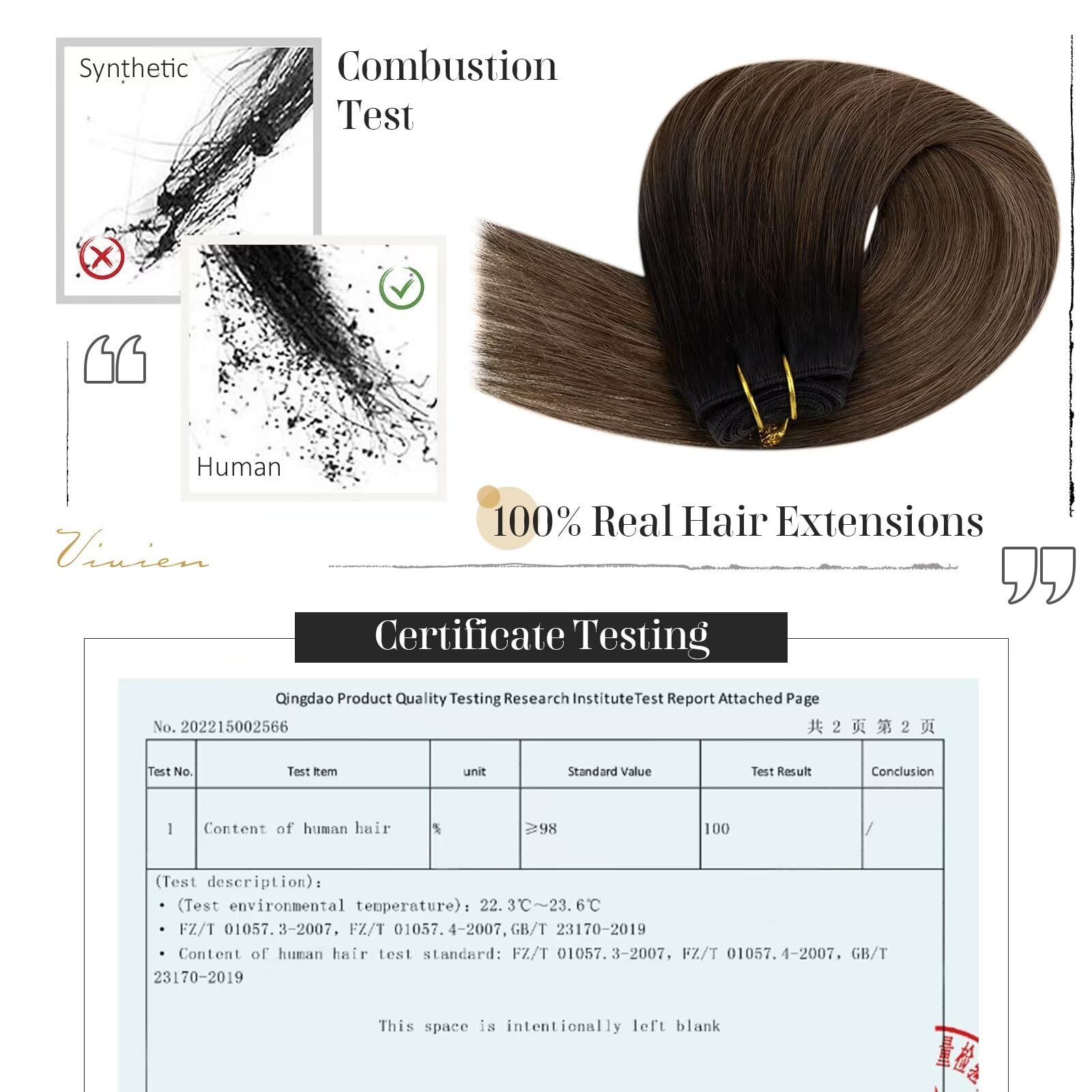 20 Inch Vivien Balayage Brown Human Hair Sew-in Extensions - 100G Remy Human Hair Weft Bundles (Natural Black to Brown with Ash Blonde) for Styling & Volume - Perfect for Parties, Weddings & Everyday Glamour