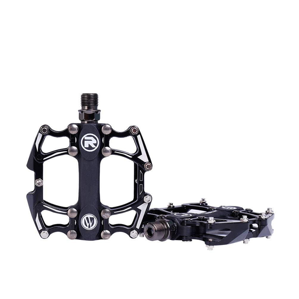 BESPORTBLE Universal Bike Pedals - MTB & Road Bike Pedal Replacement with Cleats, Platform Pedals for Mountain & Cycling Shoes - Ideal for Commuting, Trail Riding & Road Biking