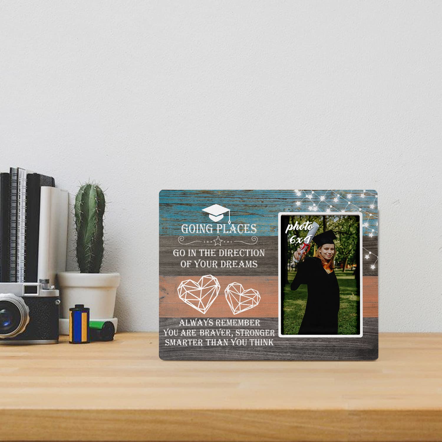 KU-DaYi Graduation Picture Frame - Elegant 4x6 Photo Frame for High School & College Graduation Gifts - Perfect for Displaying Graduation Memories in Dorm Rooms or Office Desks