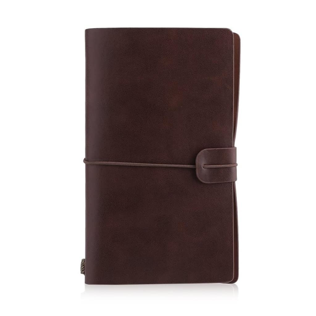 Vintage Thick Leather Notebook - Blank Diary Journal, Retro A5 Notebook for Writing, Planner & Notepad, Perfect Stationery Gift for Men & Women | Ideal for Journaling, Note-Taking, Work & School Use