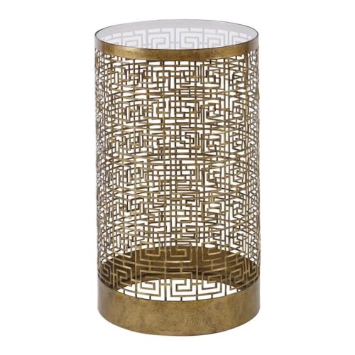 24 Inch Accent Table - Modern Side Table for Living Room, Bedroom & Office - Small Round End Table with Sturdy Metal Base - Perfect for Coffee, Books & Decor