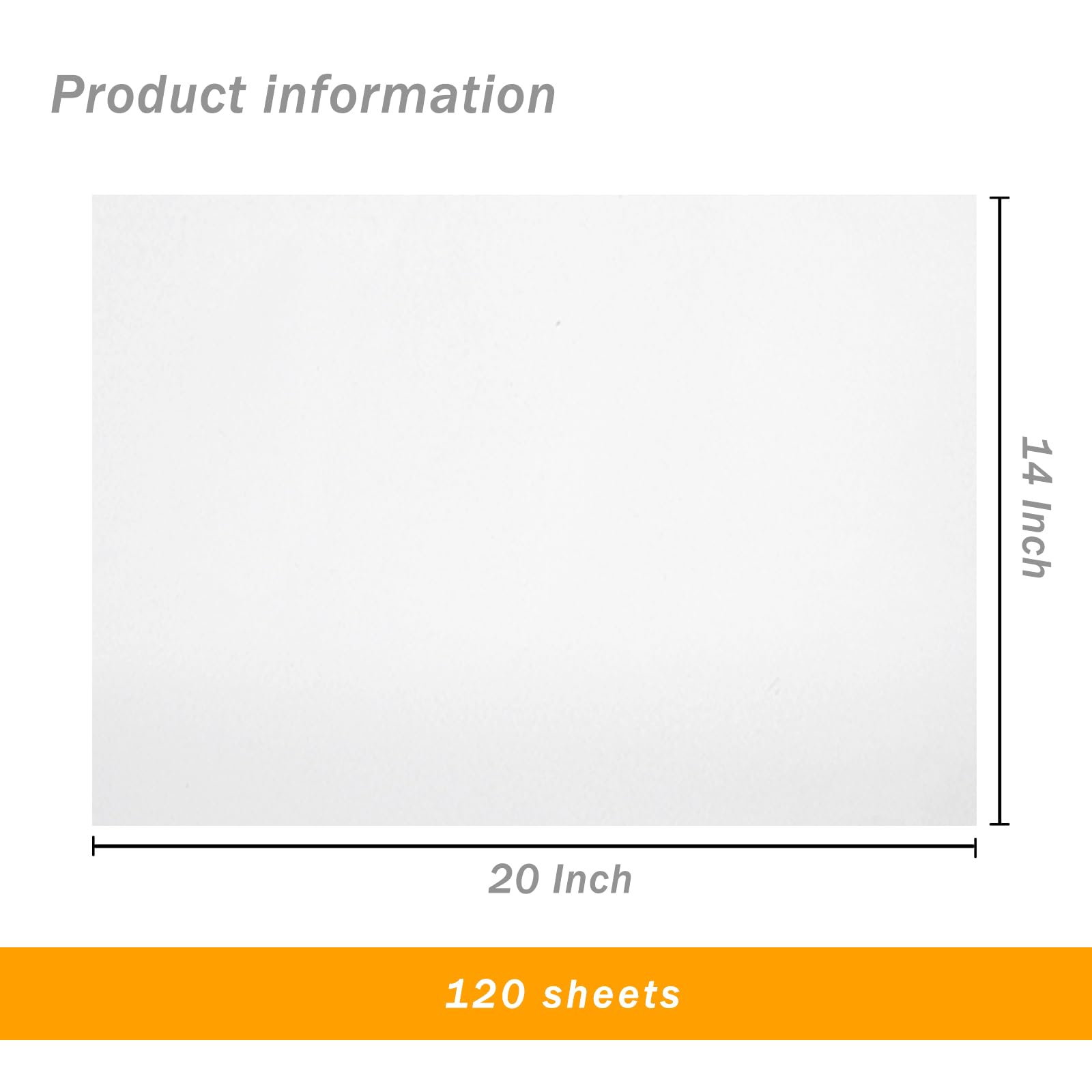 Premium 120-Sheet White Tissue Paper (14