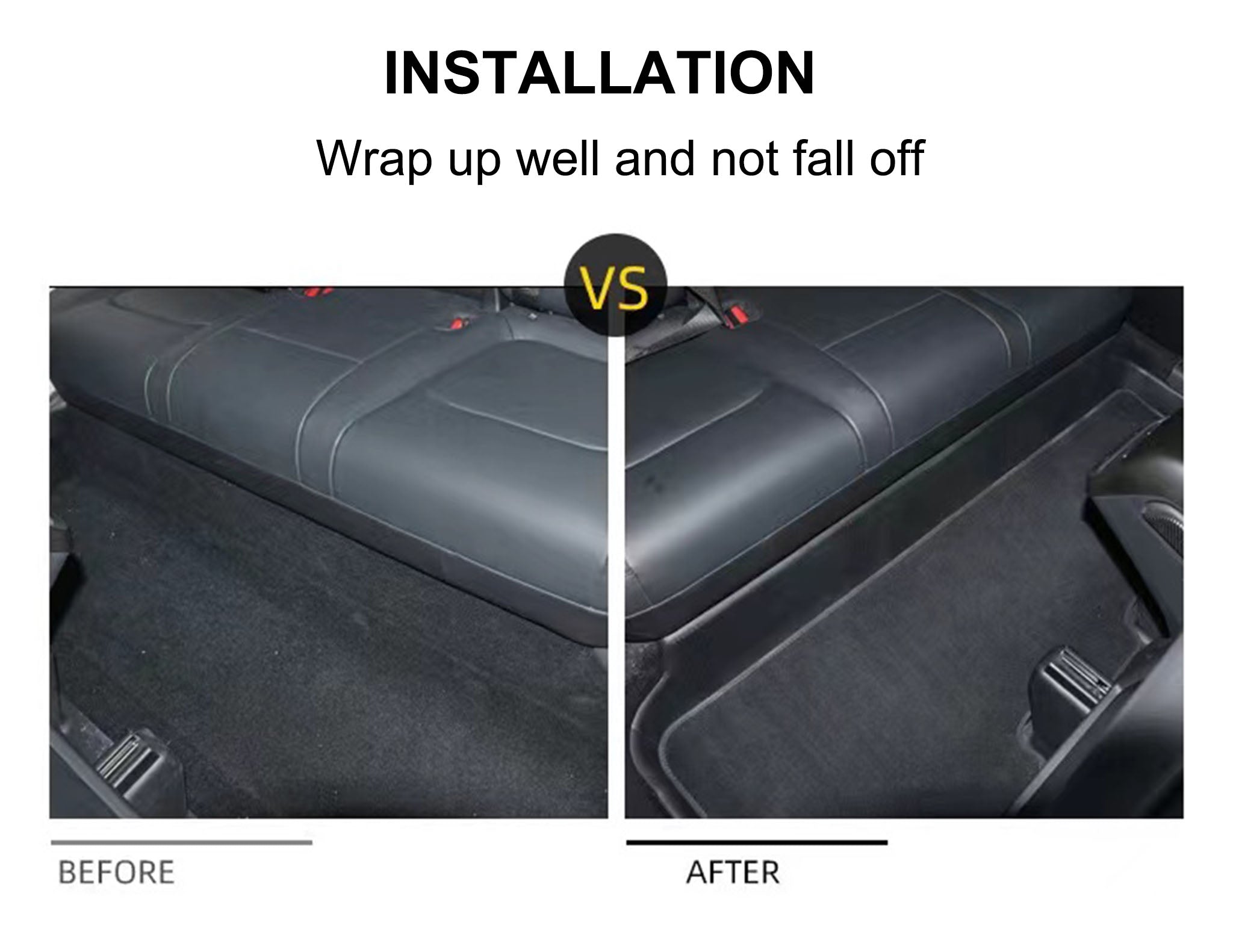 Tesla Model Y & Model 3 Rear Seat Protector - Heavy Duty Car Seat Cover for Pets, Kids & Cargo Protection - Perfect for Road Trips, Camping & Daily Commute