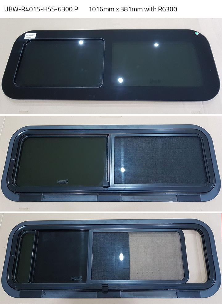 AMA Van Bunk Half Slider Window Passenger Side 40 x 15 for 2007-2024 Models (UBW R4015 HSS 6300 P) - Perfect for RV Conversions & Camper Van Upgrades