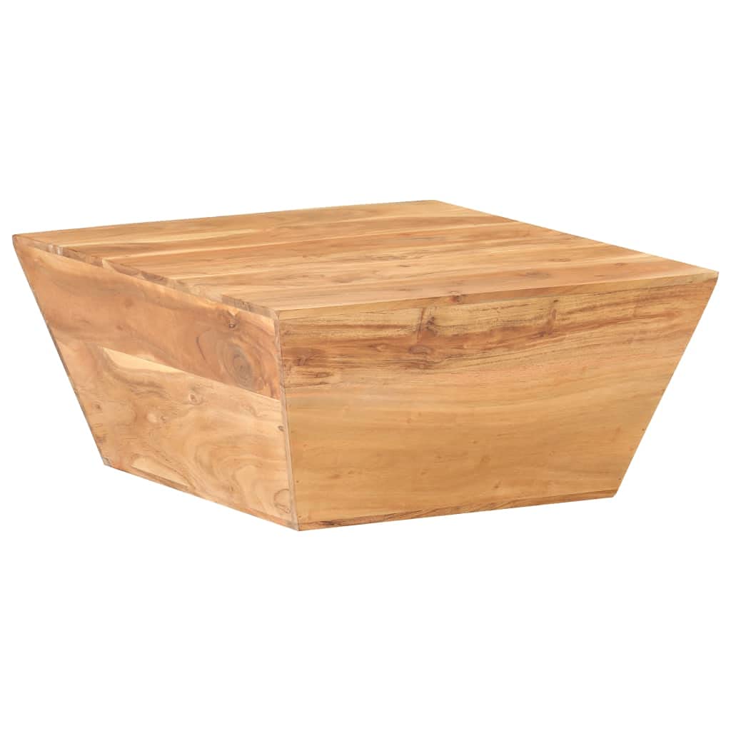 FAMIROSA Solid Acacia Wood Coffee Table - 26