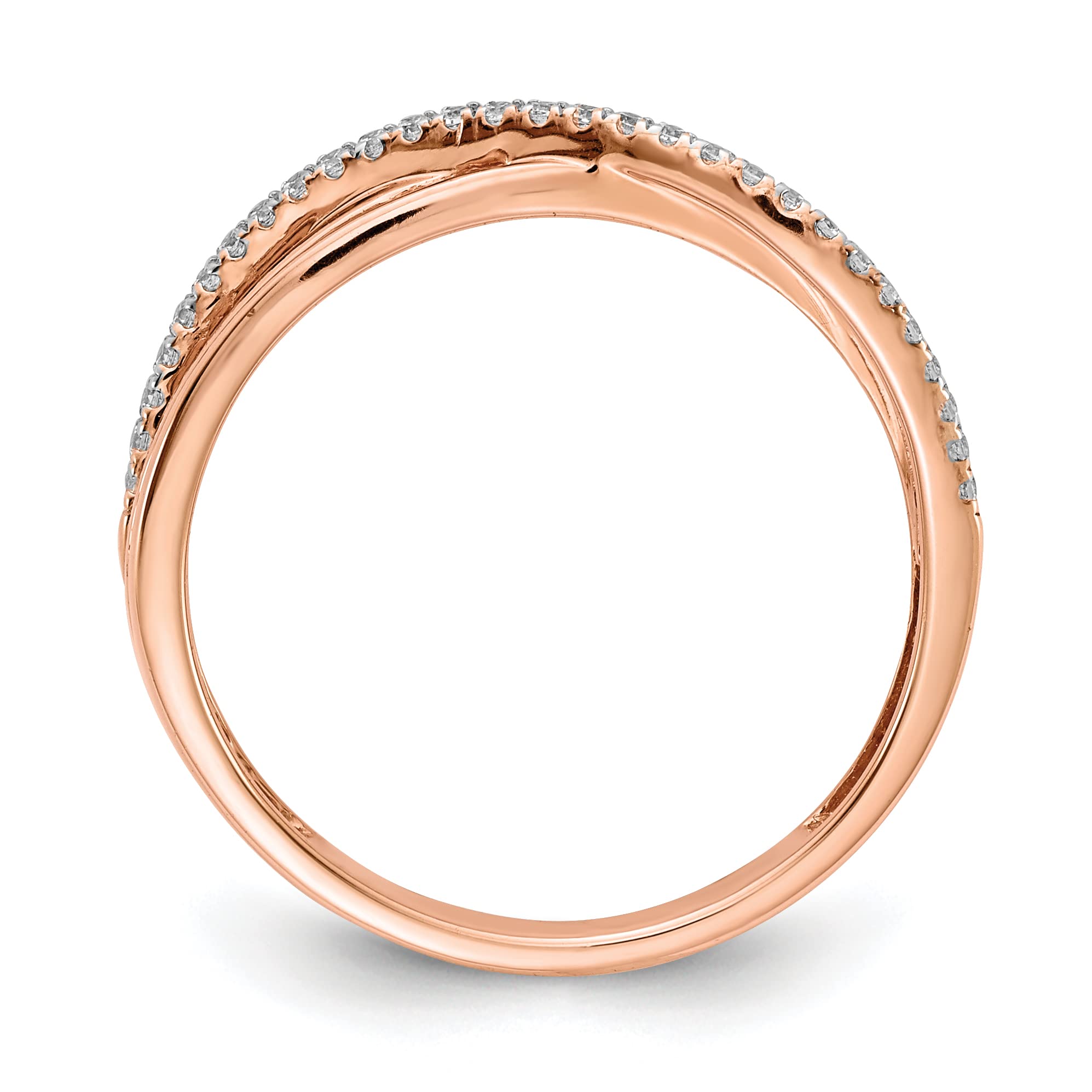 14K Rose Gold Diamond Ring for Women - Elegant Engagement, Wedding, Anniversary Jewelry Gift - Perfect for Special Occasions & Everyday Wear