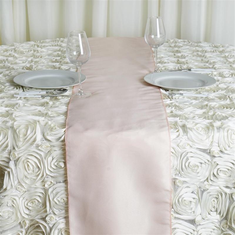 12x108 Inch Polyester Table Runner for Wedding Decorations - Elegant Dining Table Cover for Parties, Banquets, and Special Events