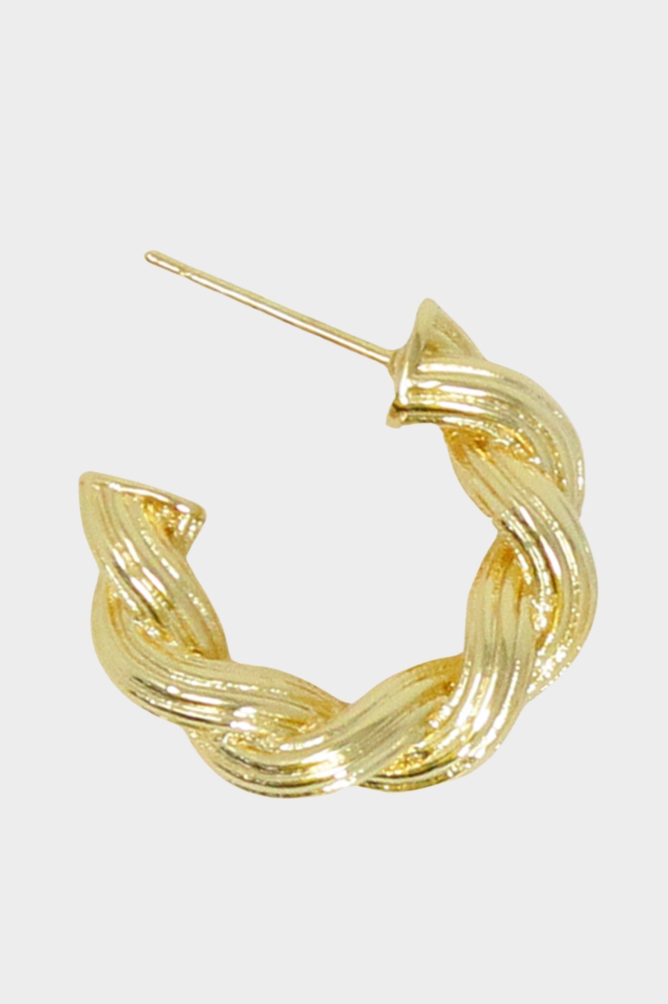 Chunky Swirl Hoop Earrings for Women - 14K Gold Plated Statement Hoops | Perfect for Parties, Weddings & Everyday Wear