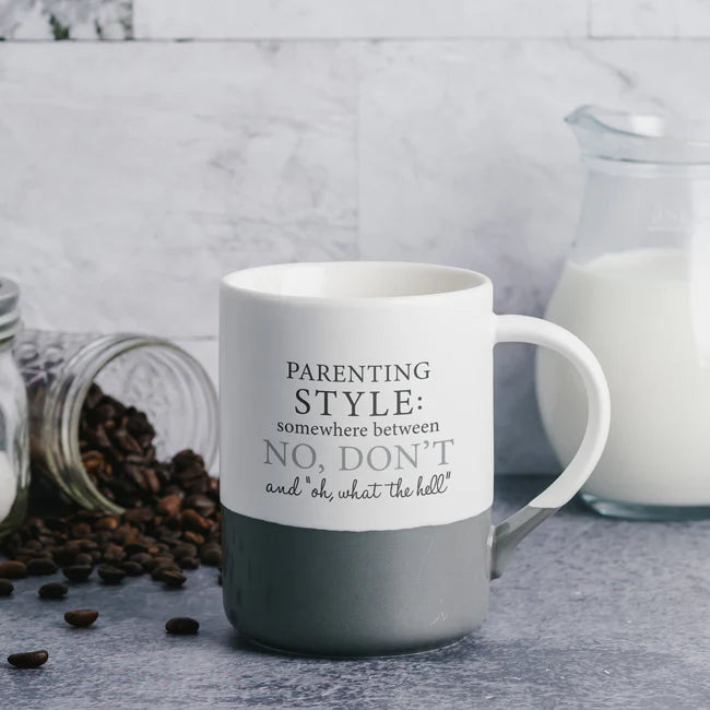 Best Parenting Style Coffee Mug - Funny & Inspirational Gift for Moms & Dads - Perfect for Home, Office & Daily Coffee Breaks