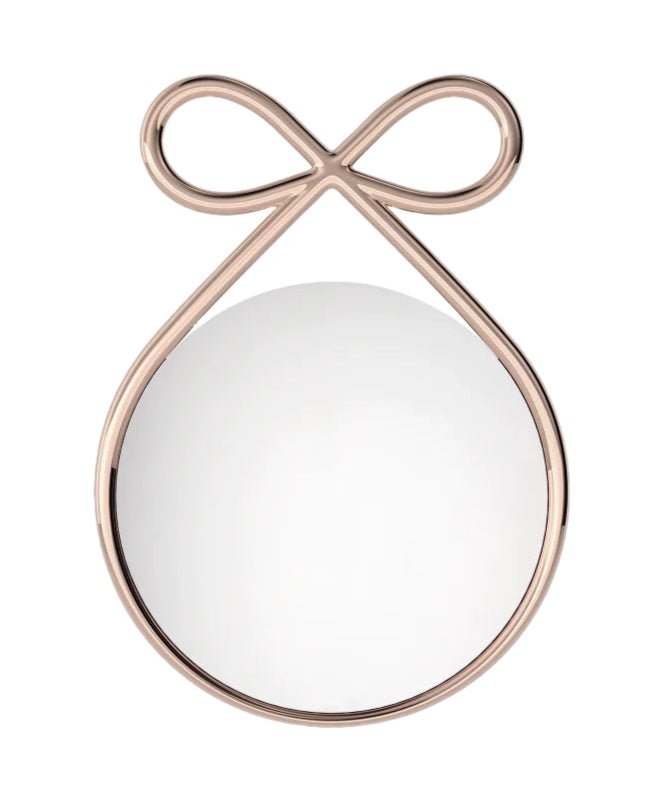 Qeeboo Ribbon Mirror - Elegant Metal Finish Wall Decor for Living Room, Bedroom & Entryway