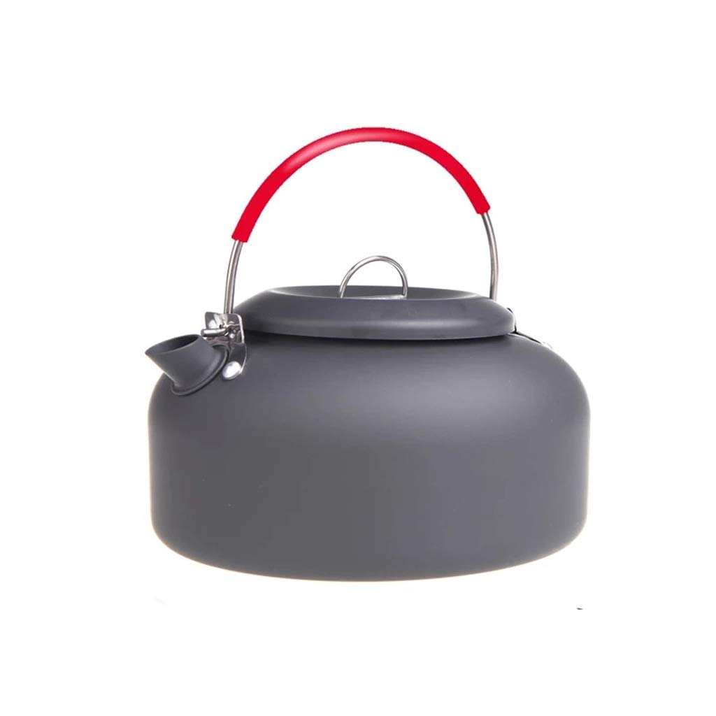 1.4L Lightweight Aluminum Alloy Camping Kettle - Portable Outdoor Tea Pot & Coffee Pot for Hiking, Picnics, and Backpacking - Perfect for Boiling Water While Camping or Traveling