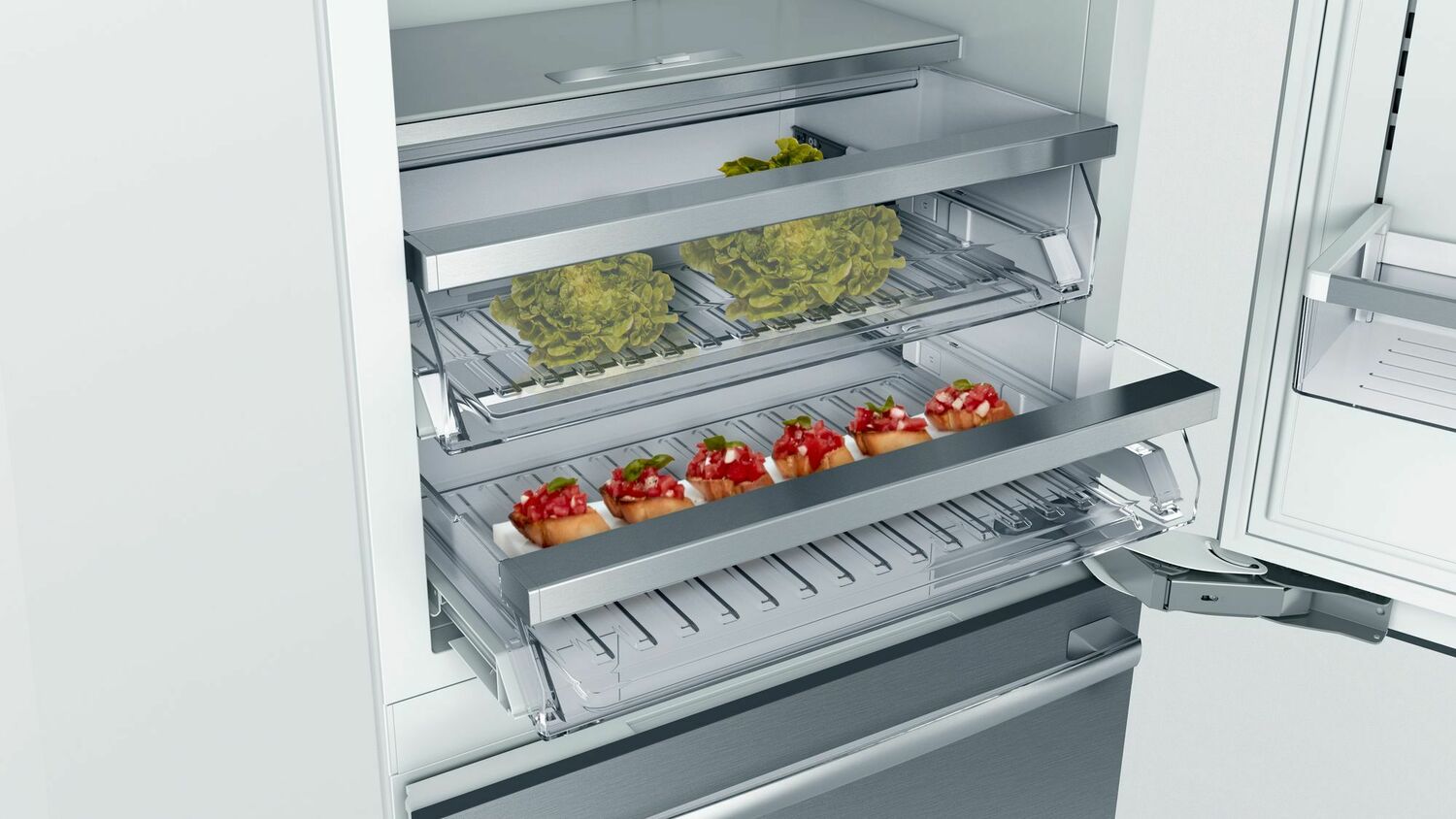 Bosch B30BB935SS Benchmark® 30-Inch Built-In Bottom Freezer Refrigerator - Stainless Steel | Perfect for Modern Kitchens & Open-Concept Homes