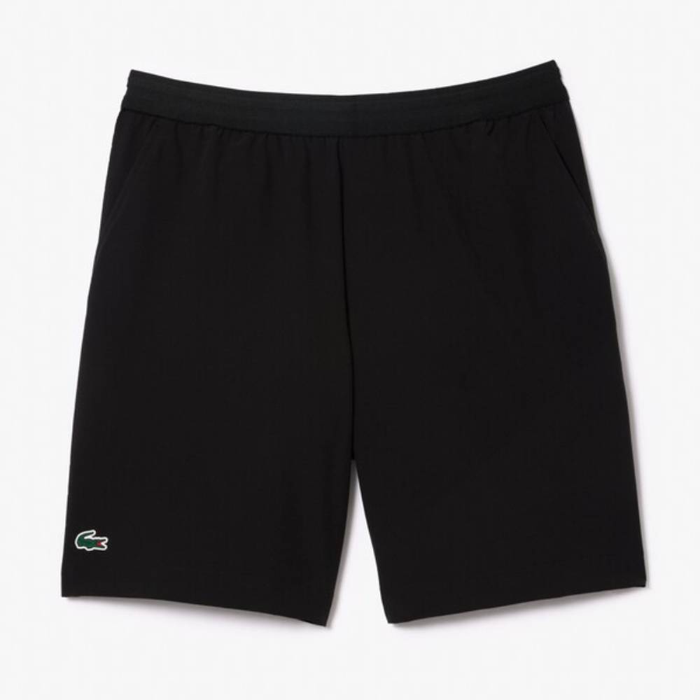 Lacoste Men's Ultra Dry Comfort Shorts - Breathable Quick-Dry Athletic Shorts for Running, Gym & Casual Wear (Black)