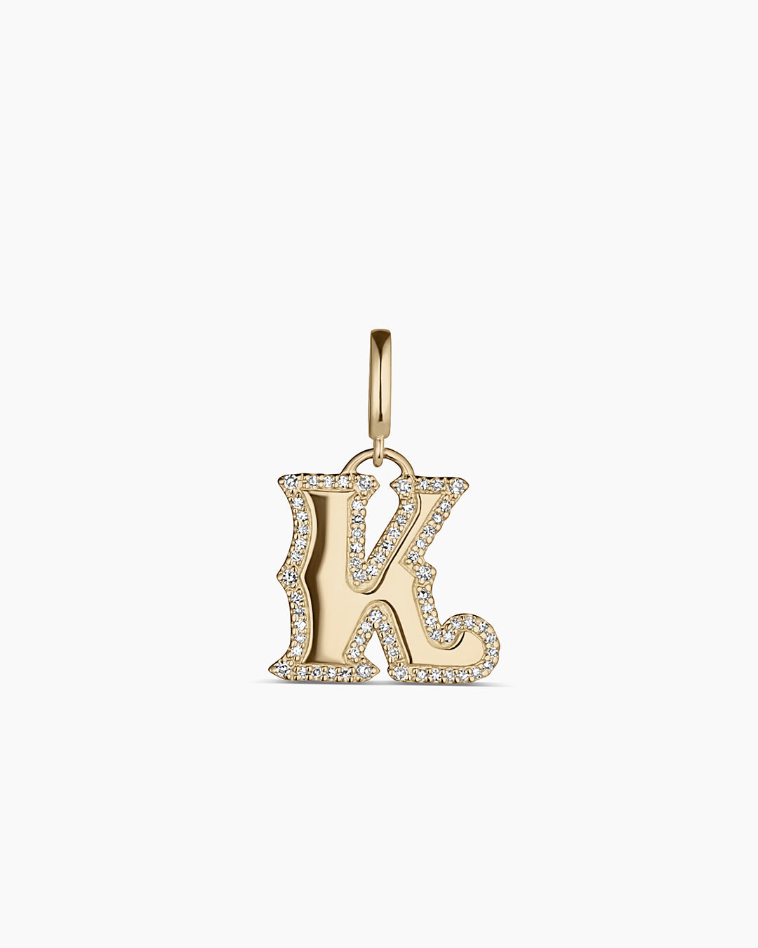 Diamond Era Alphabet Charm Pendant - A-Z Initial Letter Necklace for Women, Personalized Jewelry Gift for Her - Perfect for Birthdays, Anniversaries, and Special Occasions