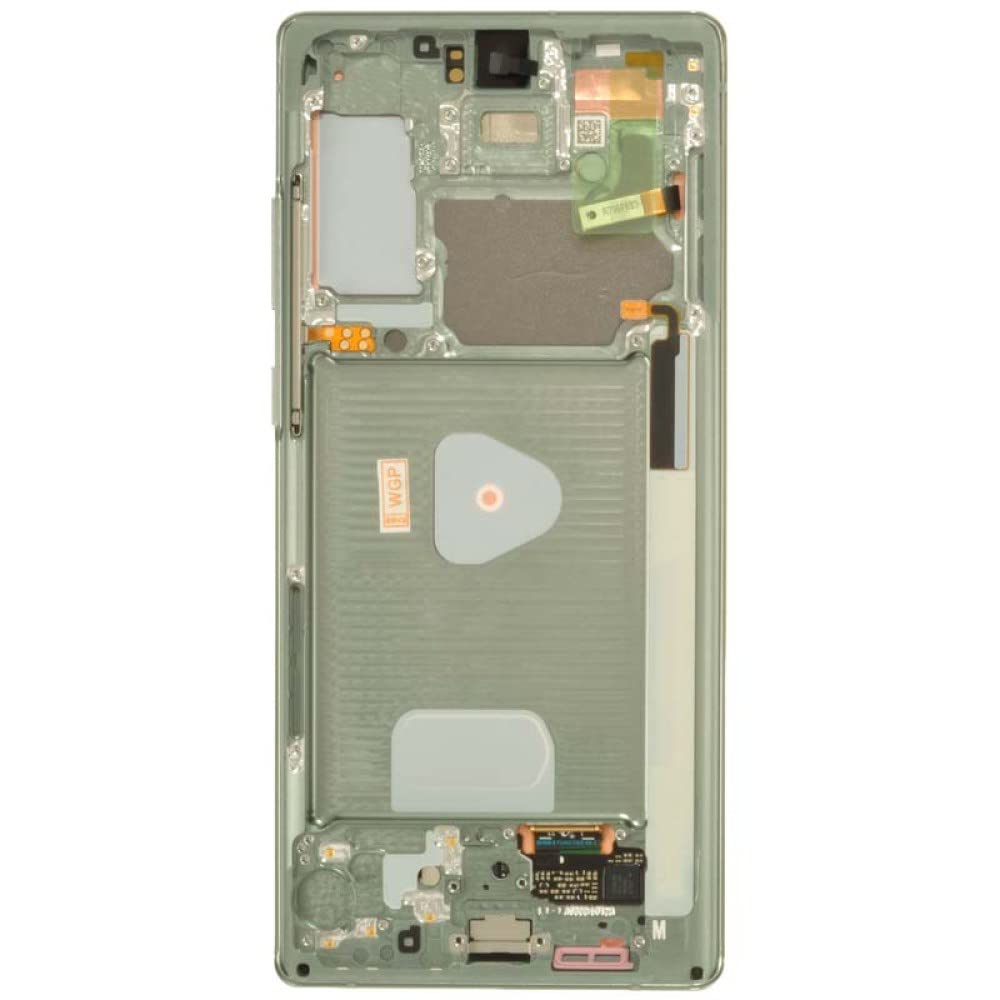 Aftermarket OLED Digitizer & Frame Assembly for Samsung Galaxy Note 20 (Green) - Screen Replacement Kit with Separator Card | Perfect for DIY Phone Repair & Display Upgrades