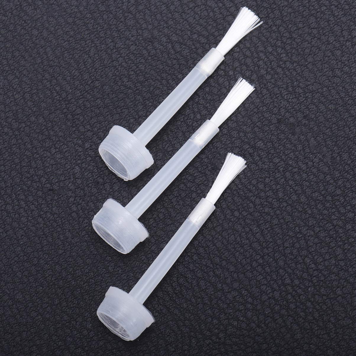 SOLUSTRE 100pcs Replacement Nail Brush Caps - Small Nail Art Brush Tips for Gel Polish, Acrylic Nails & Lipstick - Professional Salon & DIY Manicure Supplies for Home & Beauty Studio Use