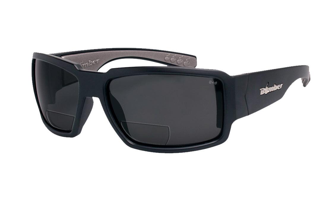 BOOGIE Safety Bifocal Glasses with Smoke Lens ANSI Z87.1 Certified - Perfect for Construction, Woodworking & DIY Projects