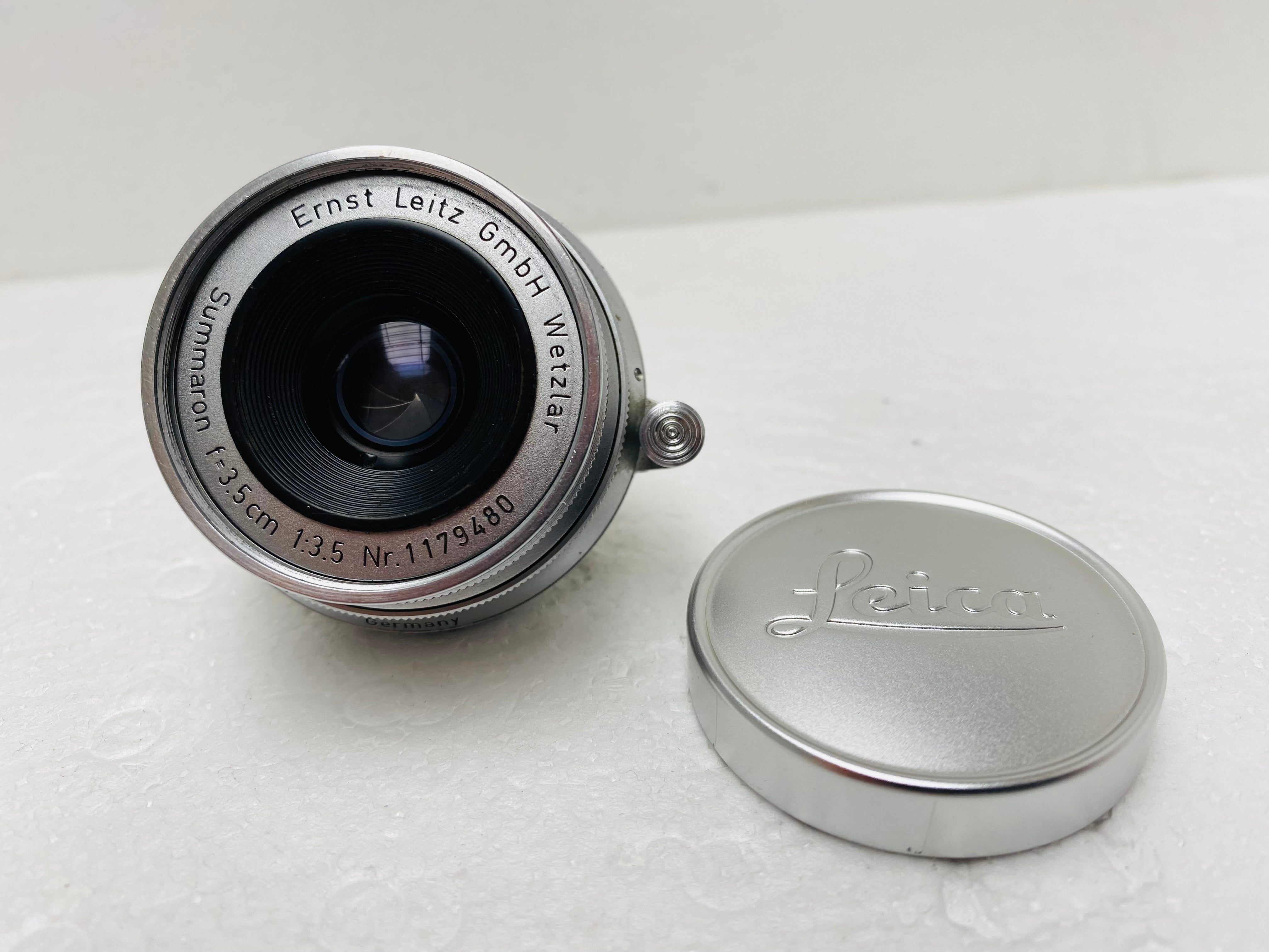 Vintage Leica Leitz Summaron M 35mm f/3.5 Silver Lens - Used for Classic Film Photography & Street Shooting