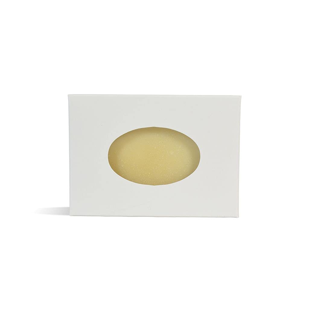 1,200 Count White Oval Window Soap Boxes for Homemade Soap Packaging - 100% Recycled Eco-Friendly Soap Making Supplies - Made in USA - Perfect for Handmade Soap Gifts, Craft Shows & Small Business Packaging (Case of 1,200)